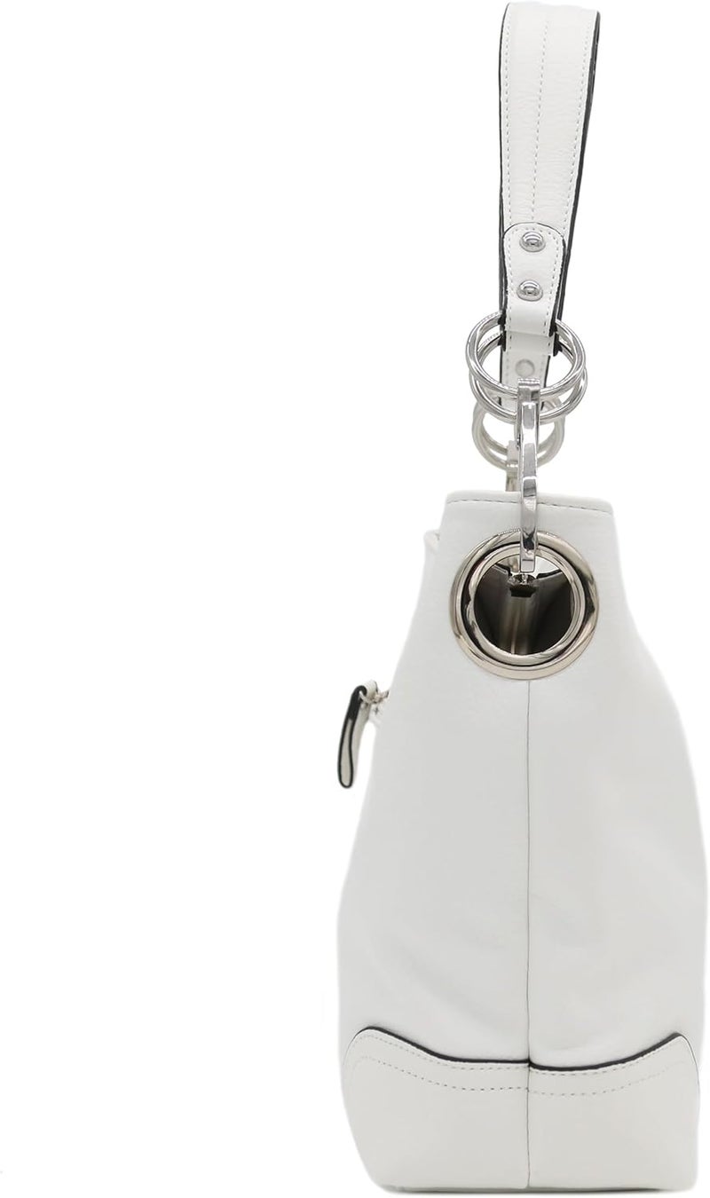 Alyssa Hobo Shoulder Bag with Big Snap Hook Hardware - Image 3